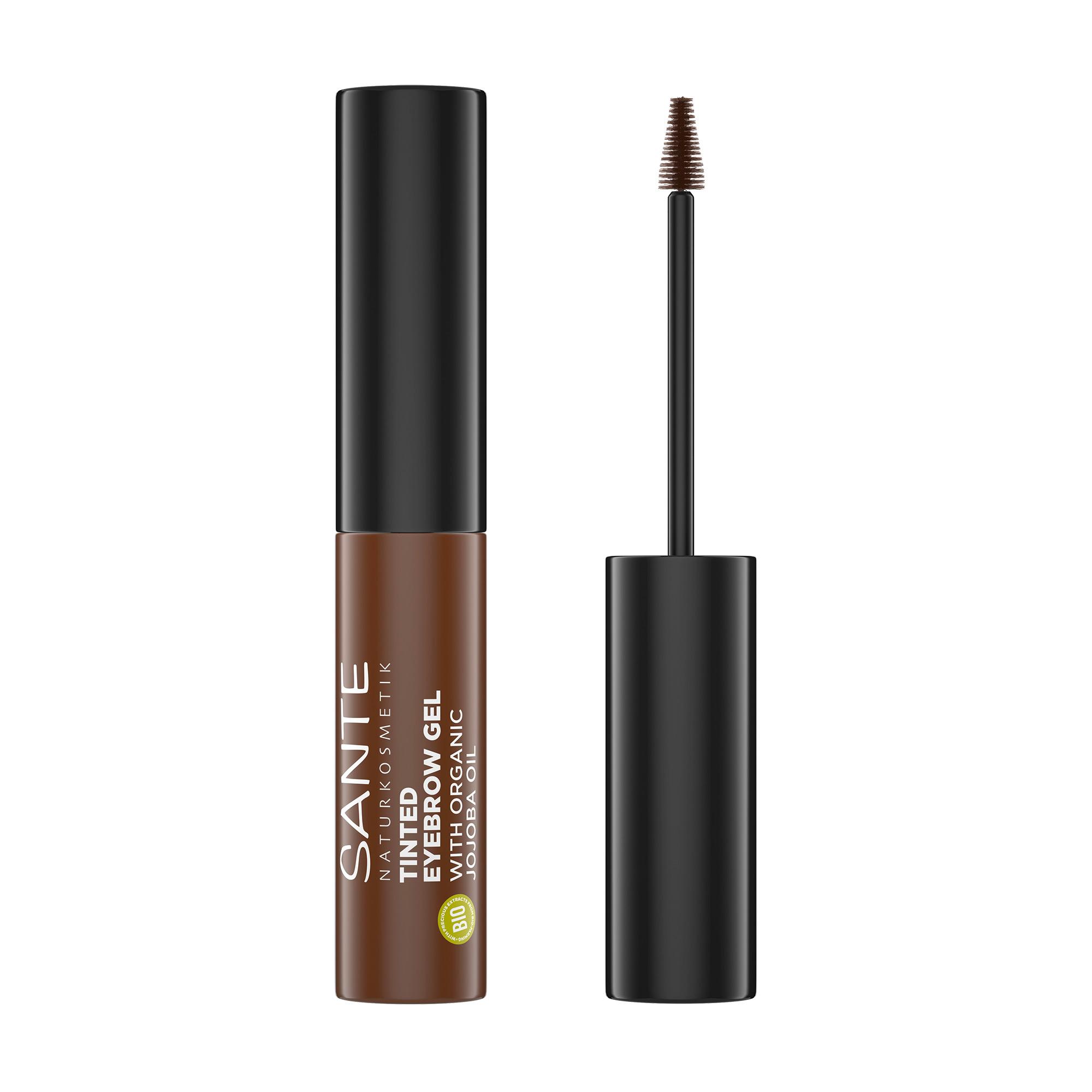 Тонувальний біогель для брів Sante Tinted Eyebrow Gel 02 Brownie, 3.5 мл
